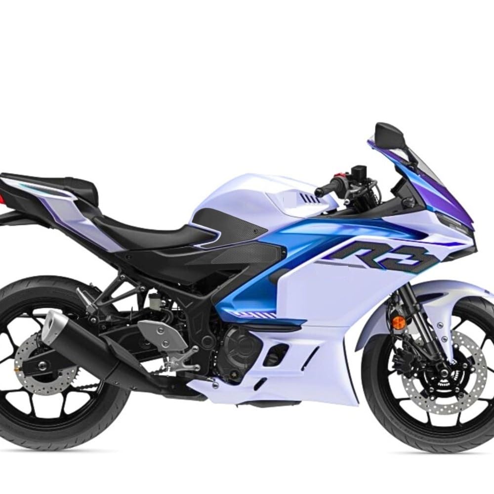 Protector Deposito Almohadilla de tracción para tanque | Almohadilla de tracción para tanque de motocicleta para YZF-R3 2025, pegatina antideslizante, protector de rodillas de gas