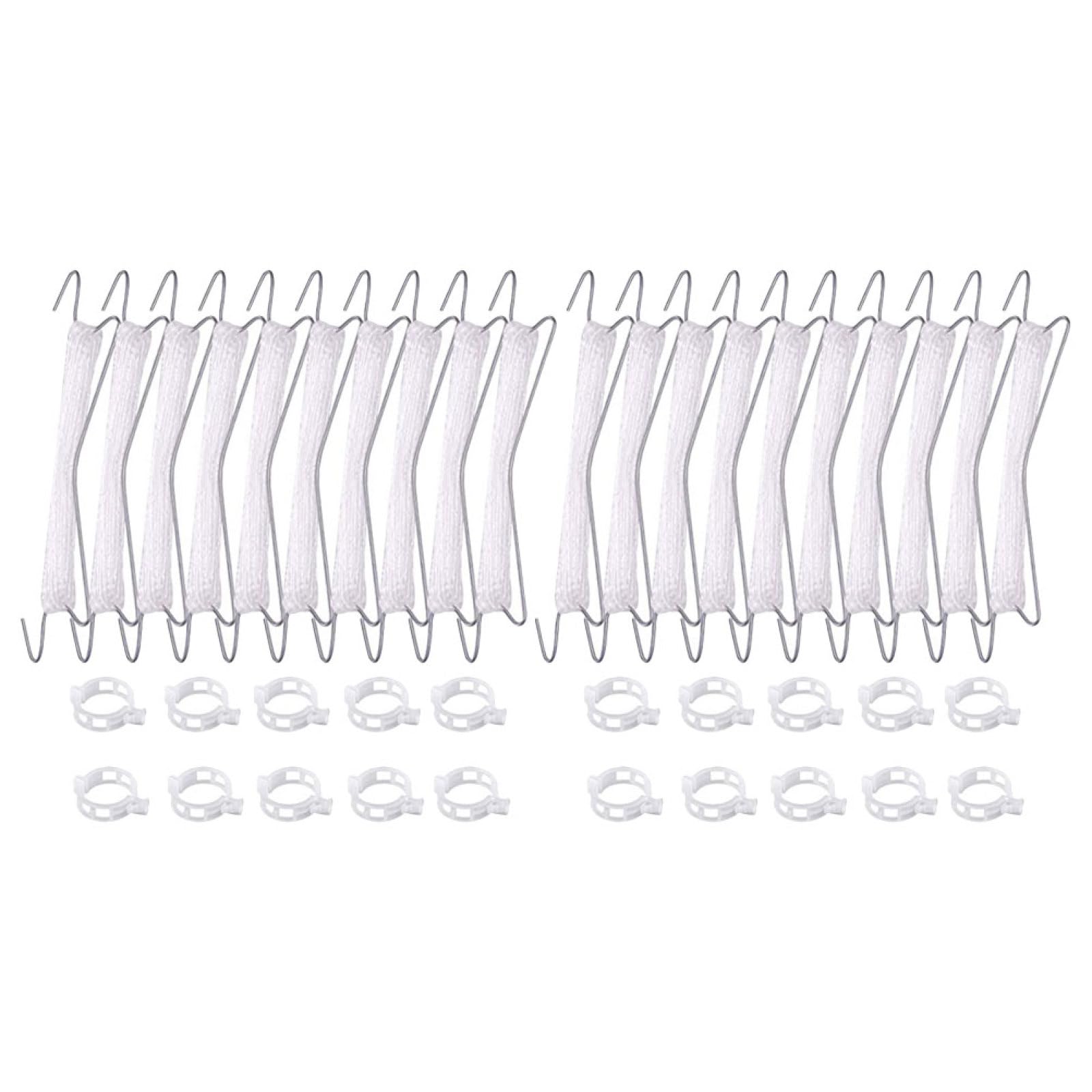 GANAZONO 2sets Ganci per Giardinaggio con per Supporto Piante Kit di Trellis per Pomodori e Cetrioli Ganci Metri di Corda per Massimizzare La Crescita Spazi Ridotti