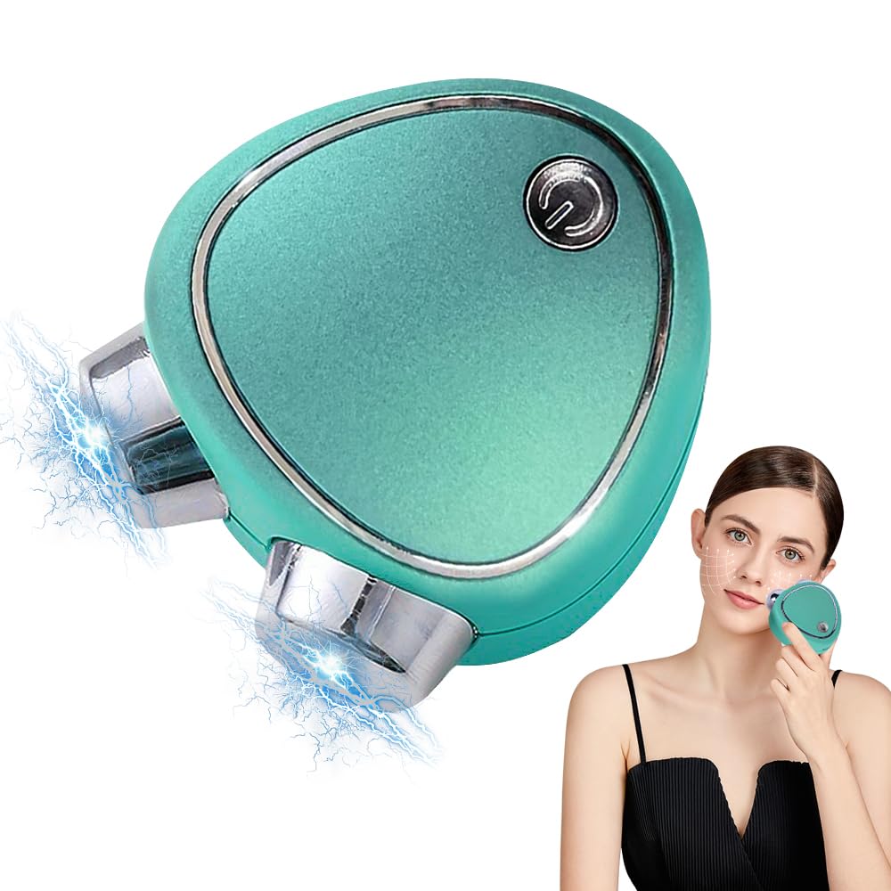 HOVCEH Masajeador Facial Microcorriente, Rodillo Facial de Microcorriente, Microcurrent Facial Lifting Device, Dispositivo Microcorriente Facial, Rodillo Masaje Facial Microcorrientes Recargable