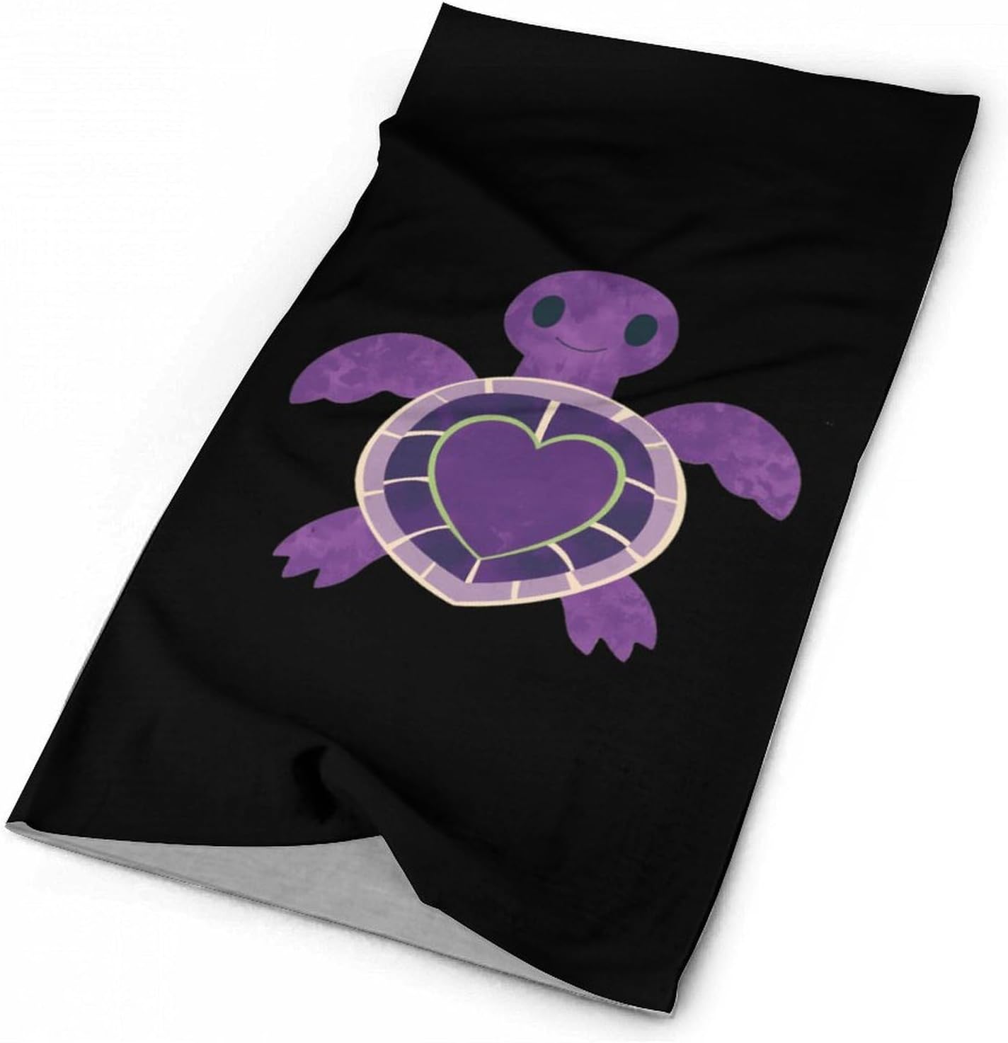 Purple Heart Turtles Neck Gaiter Windproof Face Mask Bandanas for Men Women Cold Weather Scarf