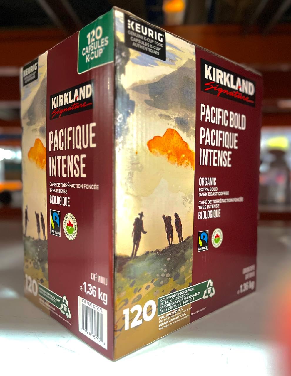 KIRKLAND SIGNATURE PACIFIC BOLD PACK OF 120 K- CUPS 1.36KG