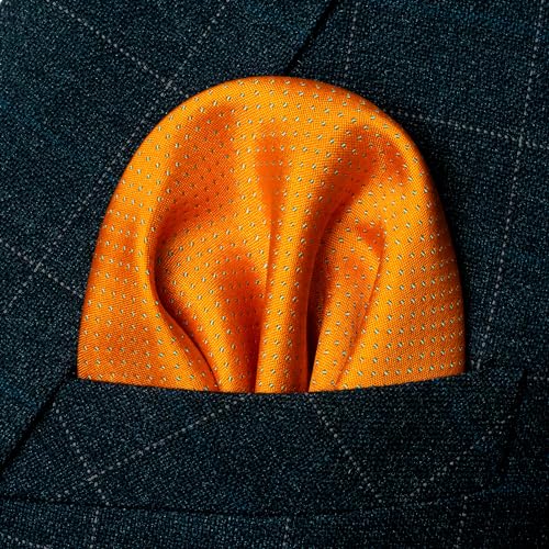 Image of RBOCOTT Mens Woven Tie and Pocket Square with Tie Bar Sets Solid Necktie