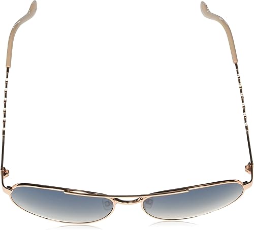 Miniatura 4 de Jessica Simpson J5999 - Gafas de sol de aviador con clase de metal para mujer con protección Uv400. Regalos glamorosos para ella, 2.323 in, Oro rosa