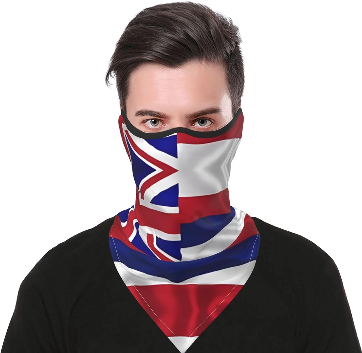 Protection Neck Gaiter Face Cover Flag of Hawaii American Balaclava Scarf Mask, Windproof Breathable Sun Shield for Men Women, Skiing Hiking Cycling Outdoor Sports