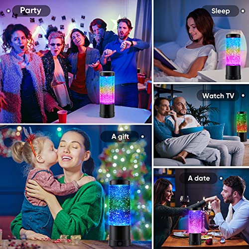 Lava Lamp, Rainbow Glitter Lamps With Automatic Color Changing Function And Clear Liquid, Usb Cable/Battery Powered Home Decoration Lamp, Perfect Room Decor For Kids Teens Adults Birthday Gift Party #TOP6