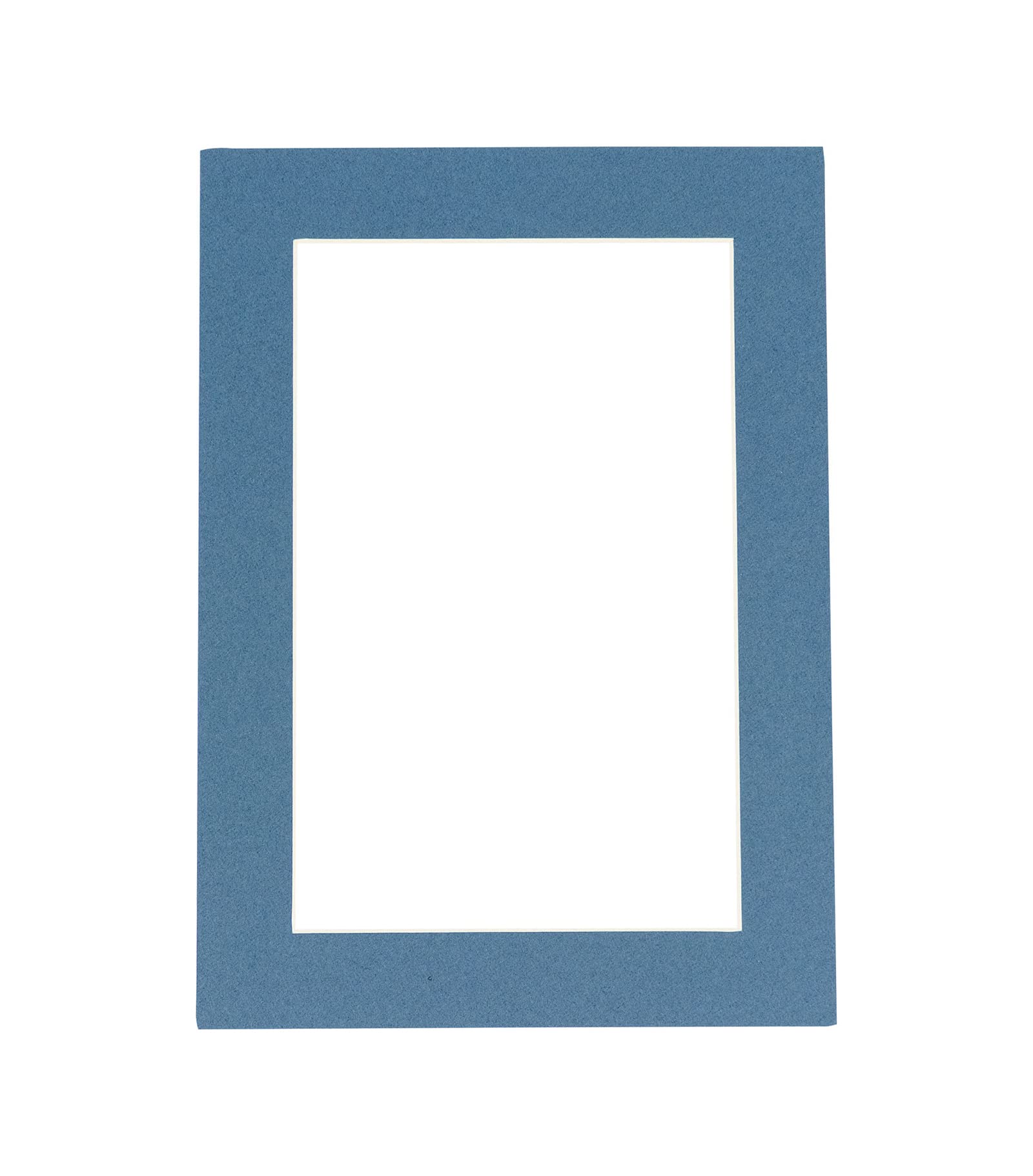 CountryArtHouse Steel Blue Acid Free 20x24 Picture Frame Mats with White Core Bevel Cut for 16x20 Pictures - Fits 20x24 Frame - One Mat