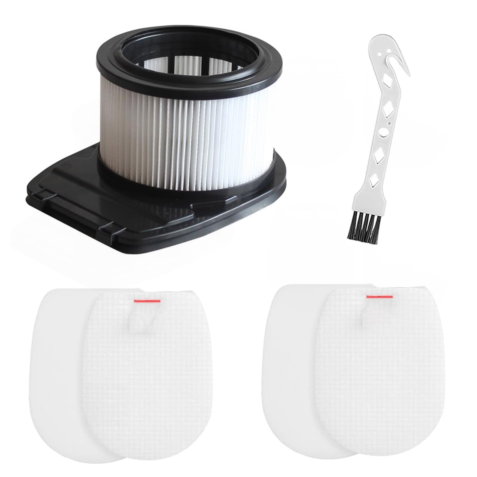 GIONAR 6 Pcs Filter Set for Shark Hoover IZ300、IZ300UK、IZ320、IZ320UK, Cordless Stick Vacuum Cleaner Anti Hair Wrap Filters Replacements with 2 Spare Felt Foam Filters and 1 Cleaning Brush