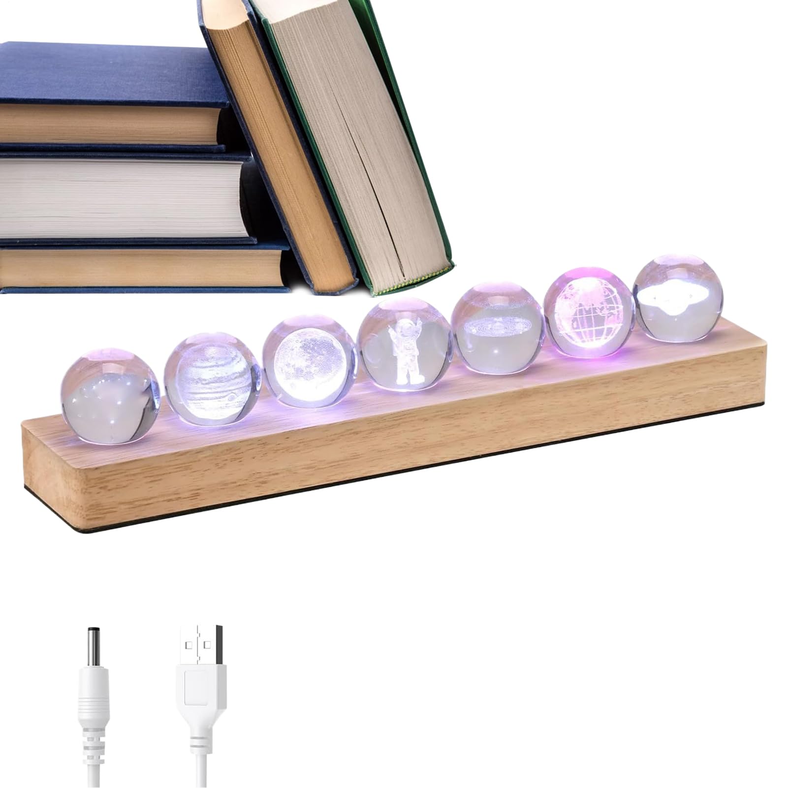 Lampada Da Notte Da Scrivania | Decorazione Lampada Da Notte Palla | Compagno Meditazione Astronomica per Camera, Soggiorno, Ufficio o Dormitorio - Decorazione Emolliente