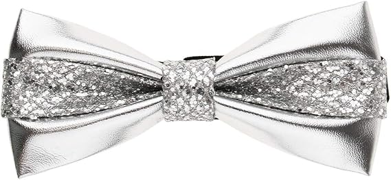 Amazon Hellery メンズ ファッション小物 ネクタイ 蝶ネクタイ ボウタイ 結婚式 クリスマス プレゼント 全３色 銀 ネクタイ 通販
