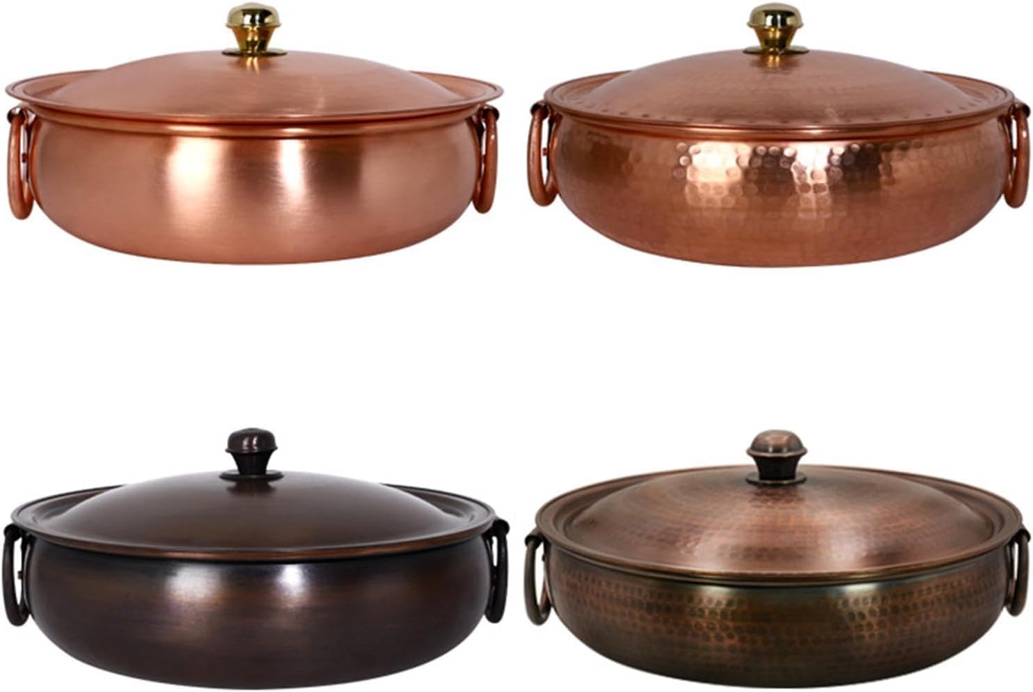 Amazon.com: Premium Copper Cooking Pot with Cover for Home and