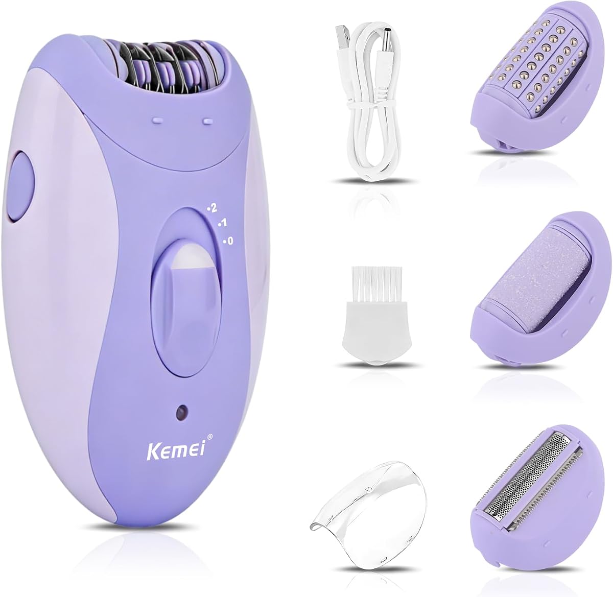 Depiladora 4 en 1 para mujer, depiladora para cara, piernas, brazos, km-6037