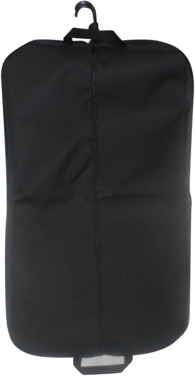 Carry On Garment Bag 600 Denier Polyester, 36" Height, Has Two Pockets, Made in USA. (Black)
