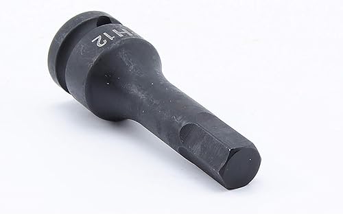 Miniatura 4 de 12" Hexágono Socket Drive Impact Socket Tool - Caja de almacenamiento mejorada, 1 pieza - H9