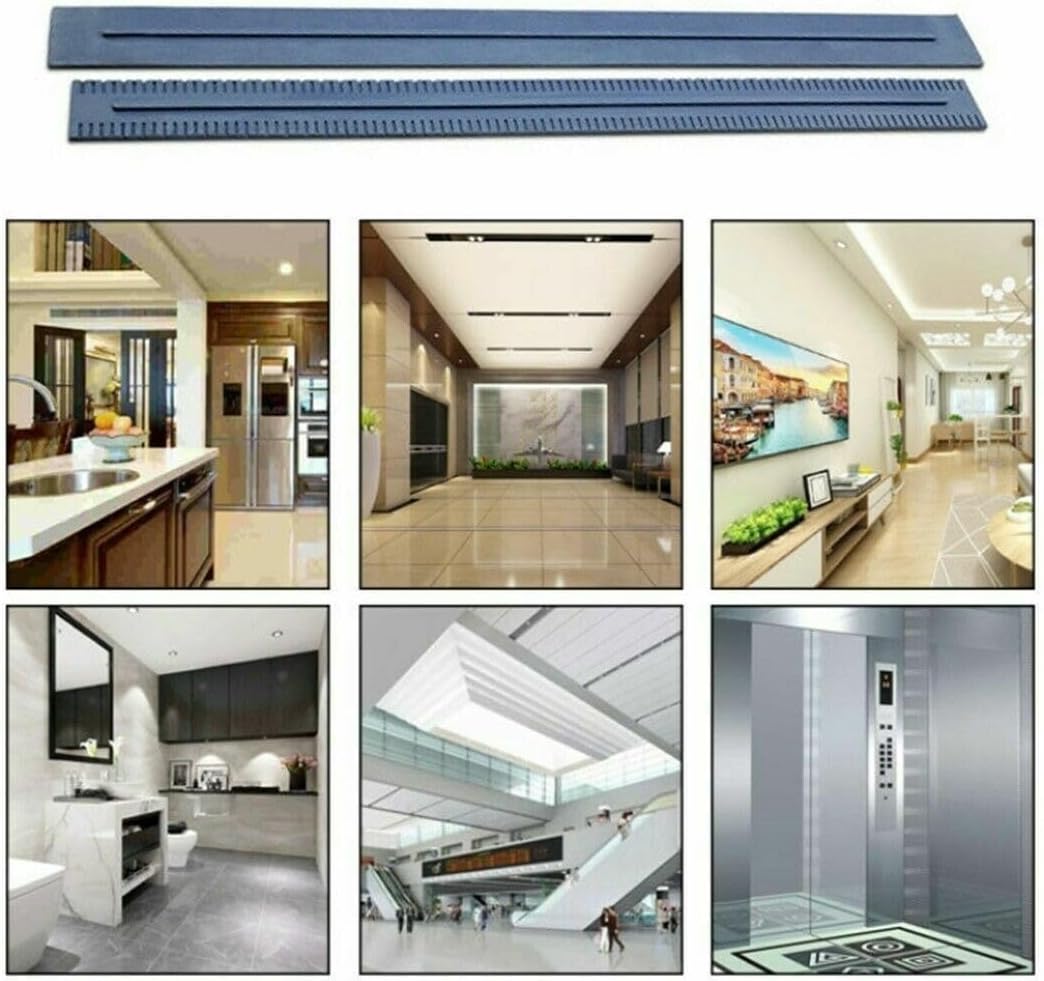 Floor Rubber Squeegee Blade Floor Scrubber Parts Water Retaining Absorbent Strips Compatible With Karcher BD50/50 BD50/70（2pcs）