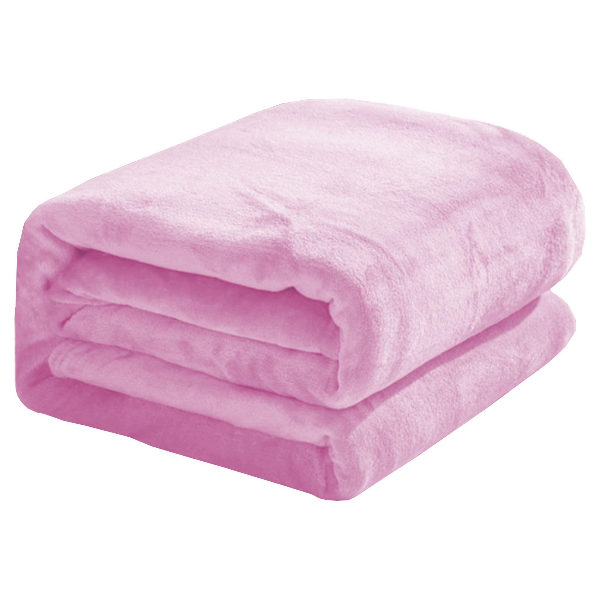 Couverture lit 140 x 240 cm rose en style scandinave pour canapé