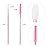 Tbestmax 400 Spoolies Mascara Wand and Lip Brush Disposable Lash Brushes for Eyelash Extensions, Lipstick Lip Gloss Wands Applicator Tool (Pink)