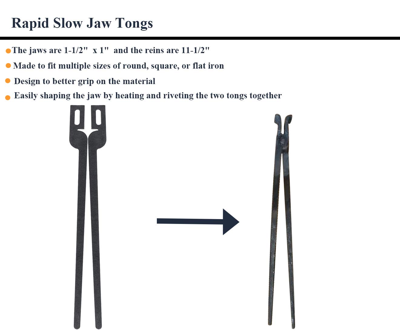 Rapid Tongs - Juego de 6 pinzas para principiantes