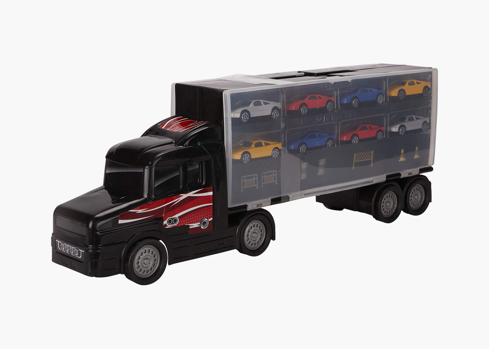 HTI TZ Plastic Transporter Cars, 8 Cars, Multicolour