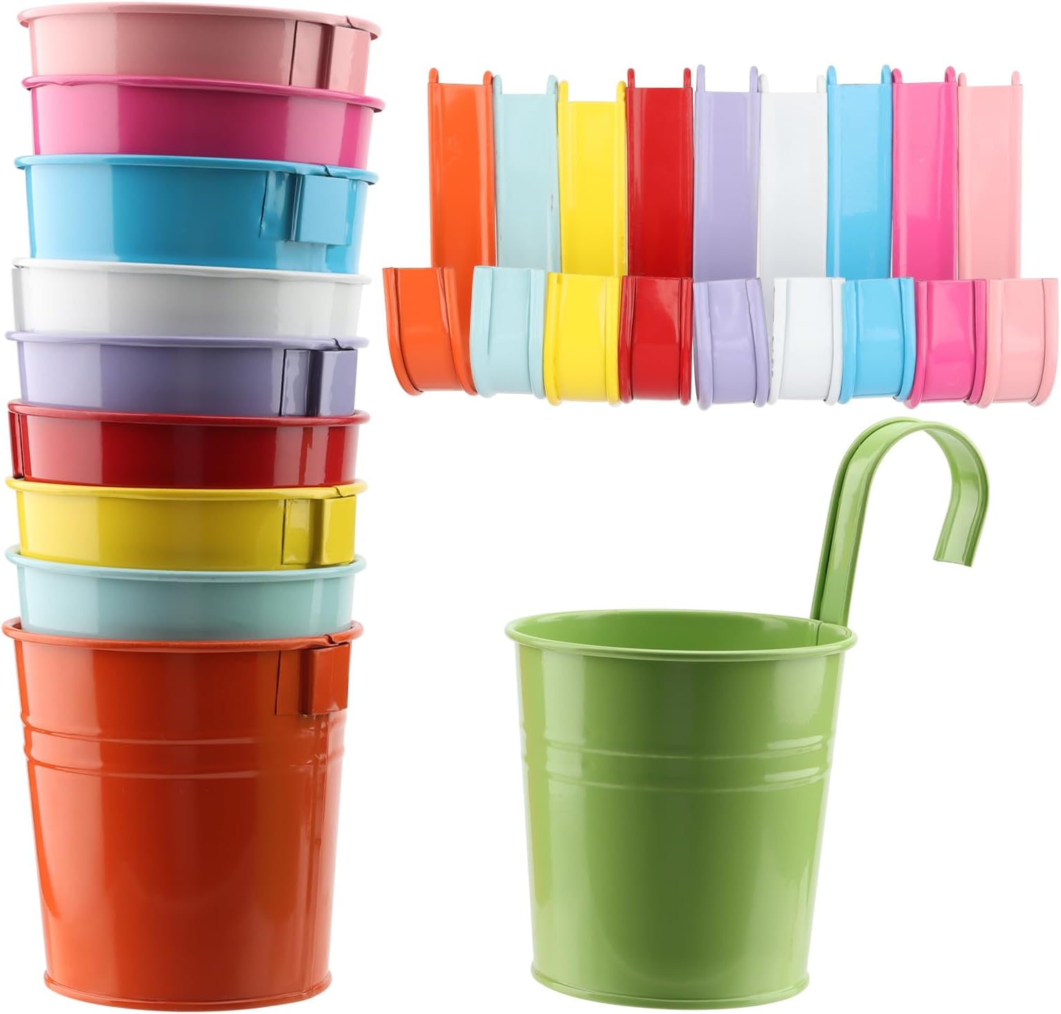 Capalta Blume 10 stück Blumentöpfe zum Aufhängen Balkontopf Blumentopf