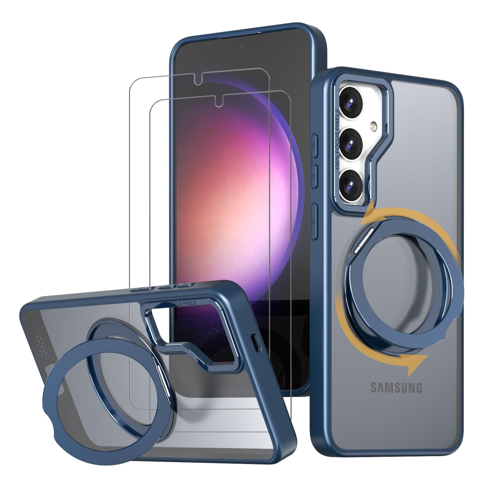 Amazon.co.jp: HCXLYP Galaxy S23 ケース MagSafe対応 リングスタンド