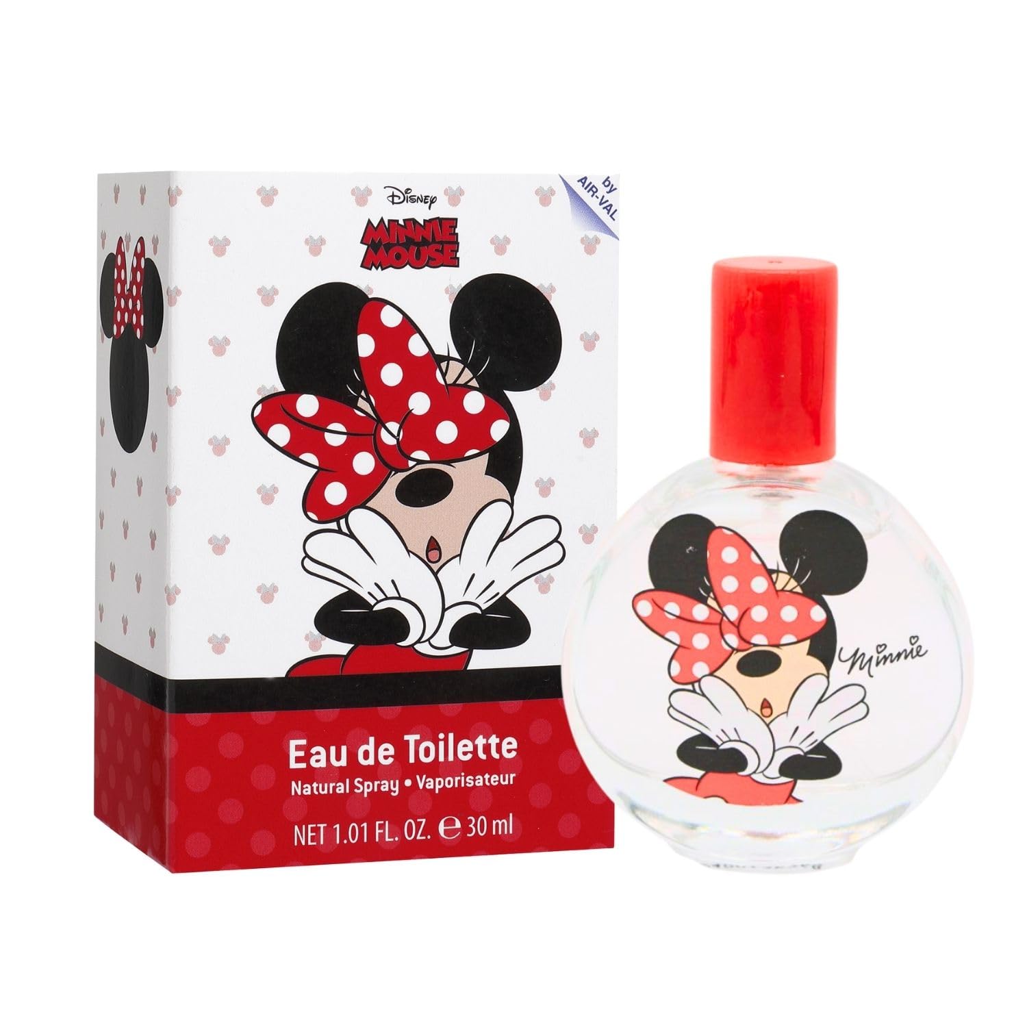 Disney Minnie Mouse Children Eau de Toilette Natural Perfume Spray, Vegan and Dermatologically tested EDT Spray for Kids - Safe Daily Fragrance Gift, 30ml