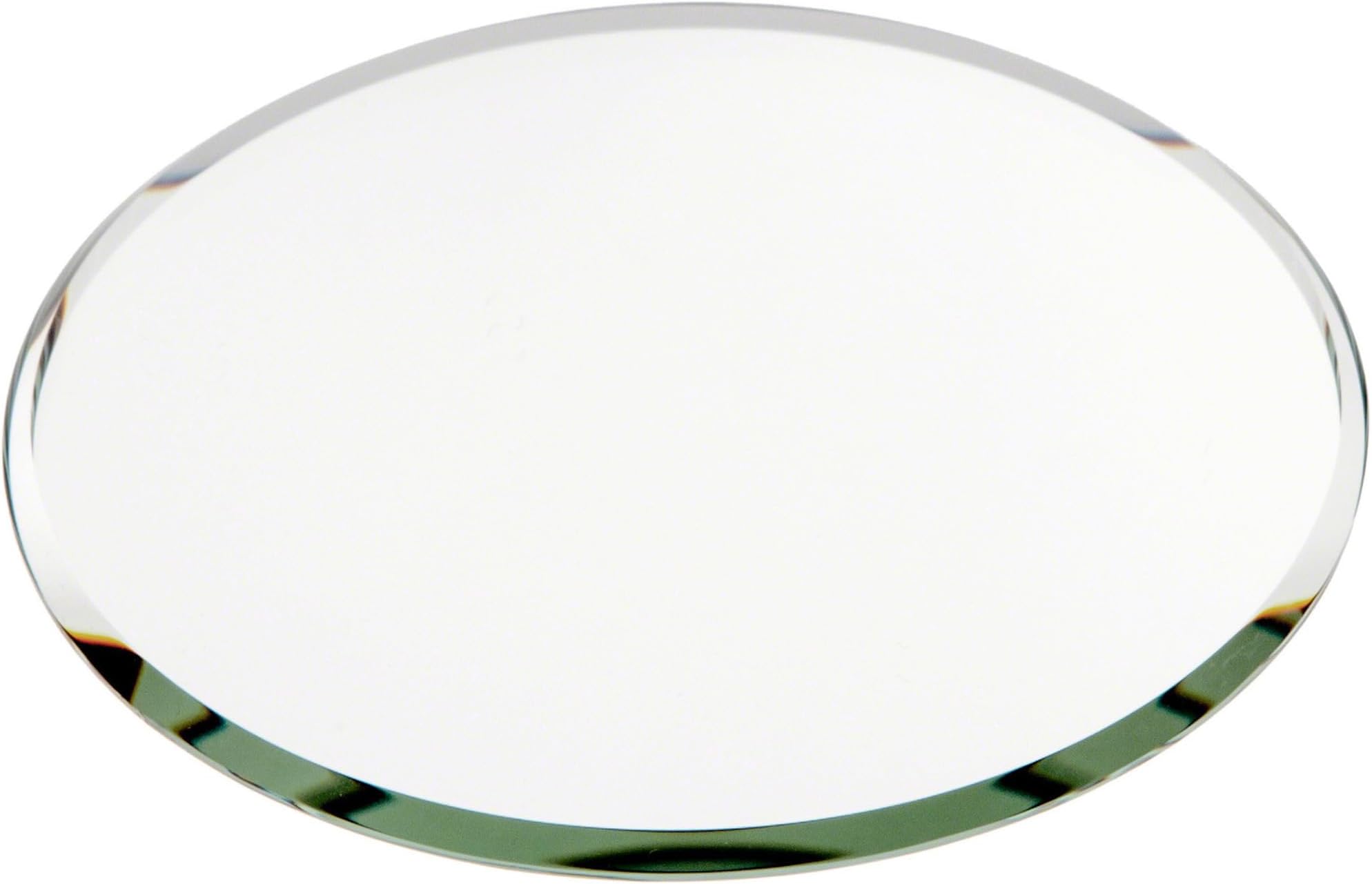 Plymor 4" Round, 3mm Thick Beveled Glass Mirror Circle