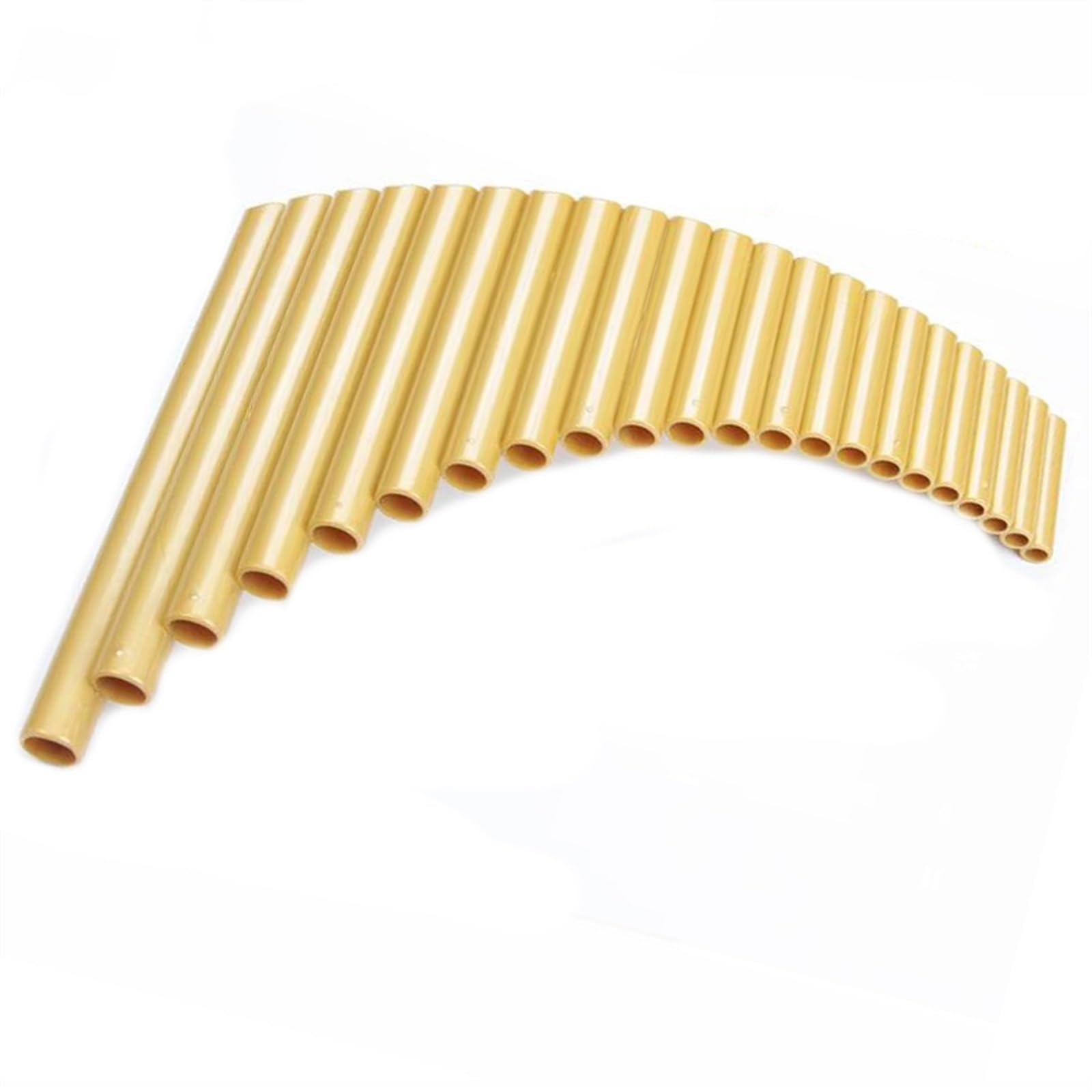 flûte de pan debutant 22 Tuyaux En Plastique ABS Panpipes G Clé Pan Tuyaux À La Main Instruments De Musique Folkloriques Flûte De Poêle Droite/gauche Flûtes De Poêle (Color : Golden right)