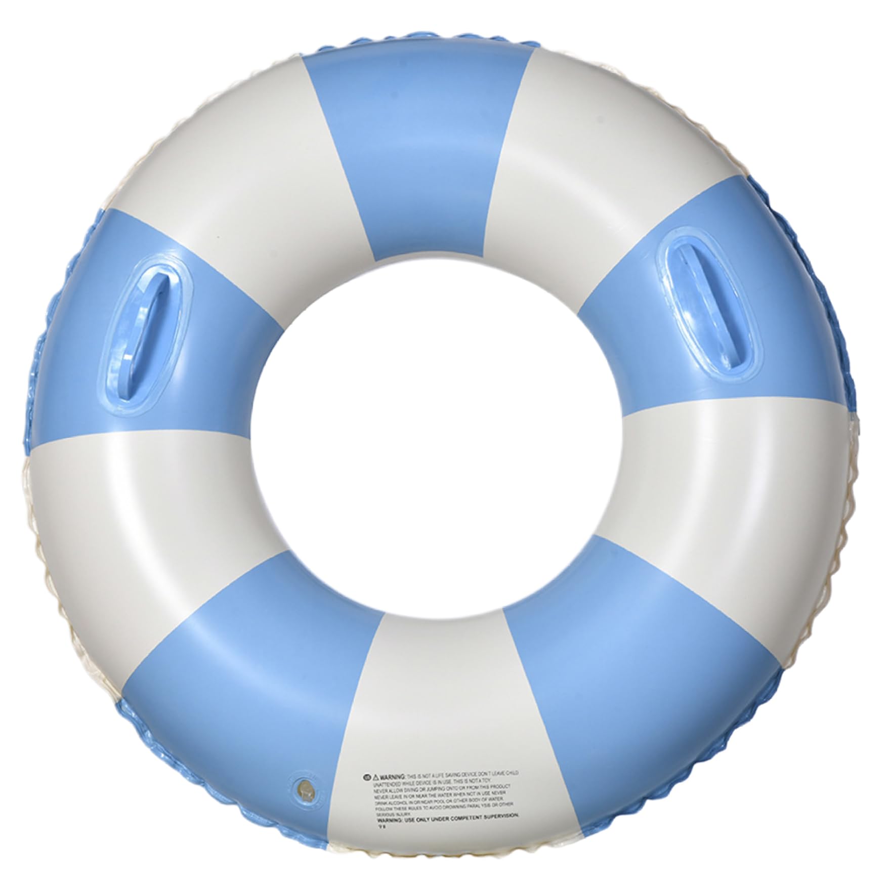 Swim Rings, 29'' Large PVC Swim Rings Pool Float with Handles & Pump - Inflatable Pool Floats Adults Inner Tubes for Summer Party Lake Beach, Blue