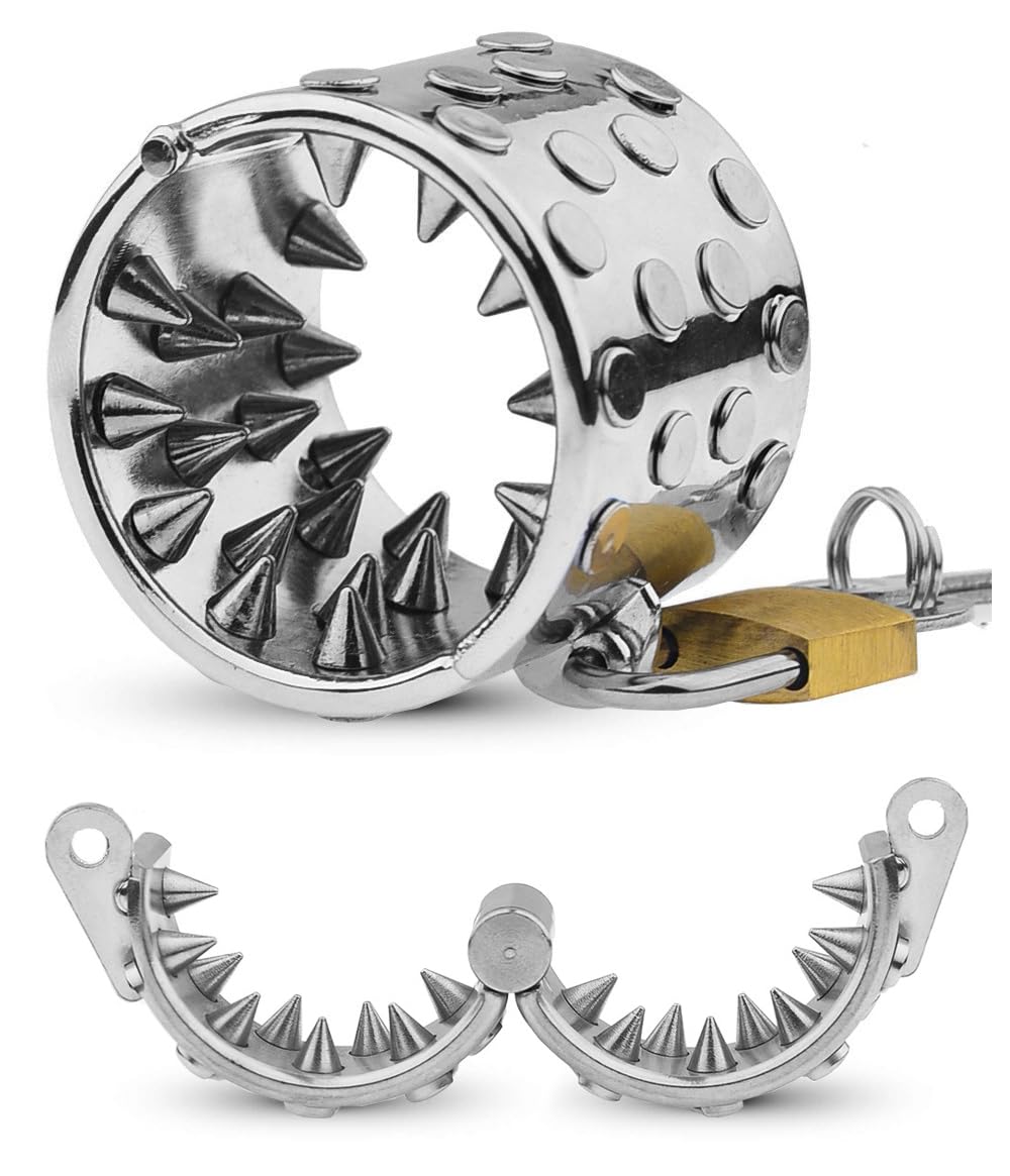penisring mit spikes Penisring Hodensackring Mit Spikes Edelstahl Hodenring Penisfolter CBT  Penis Stimulation Sexspielzeug Bondage Chastity Lock SM Sklaven Sex Toys  BDSM Sex Spiele,40mm : Amazon.de: Drogerie & Körperpflege