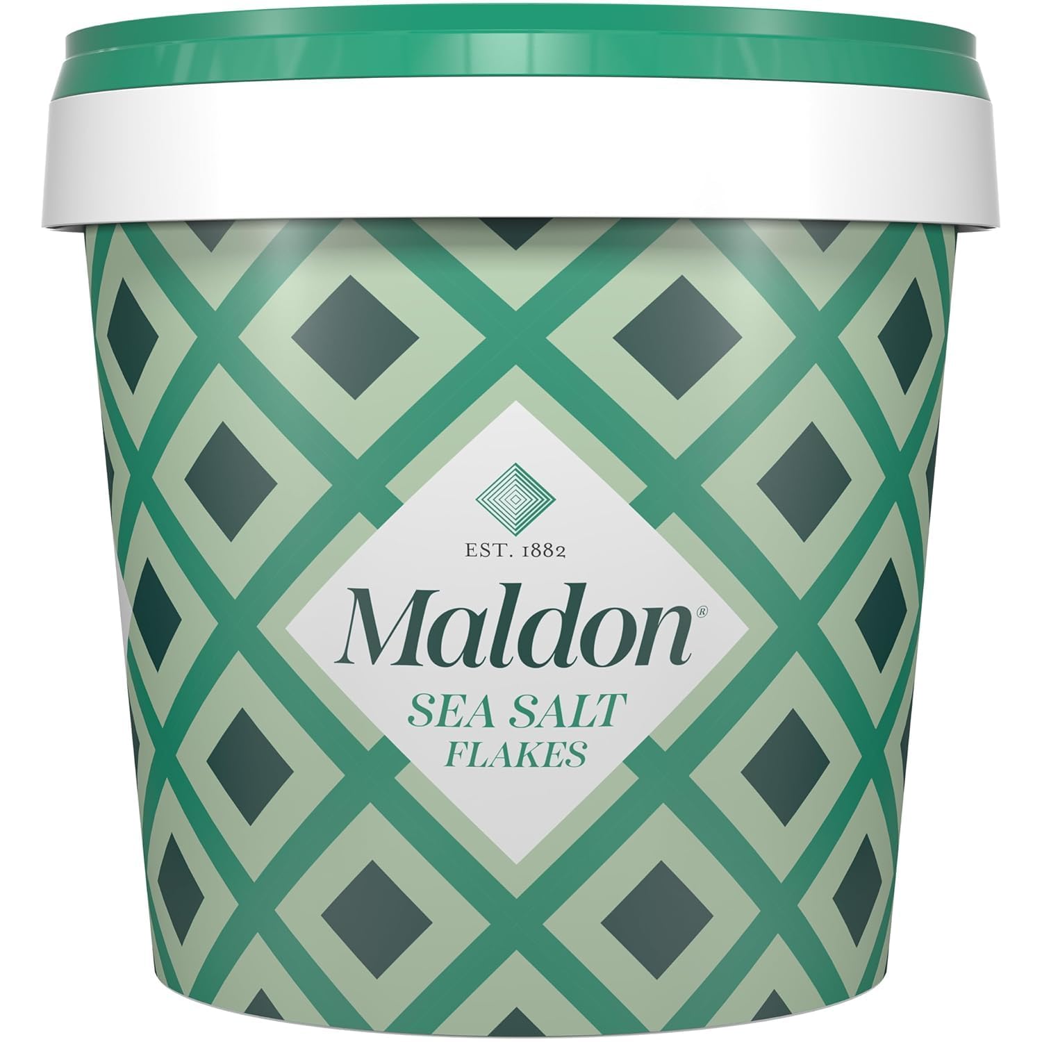 Kajal Maldon Flocons de sel de mer 570 g - Sel de mer anglais de qualité supérieure - Parfait pour affiner les plats, flocons de sel dans un seau, sel de mer 100 % pur, croustillant