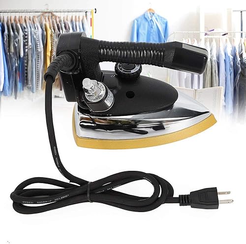 Miniatura 3 de Plancha de vapor industrial de 110 V, 300 W, 3 L, B0Q6, con placa de suela laminada antiadherente, botella de agua, manguera