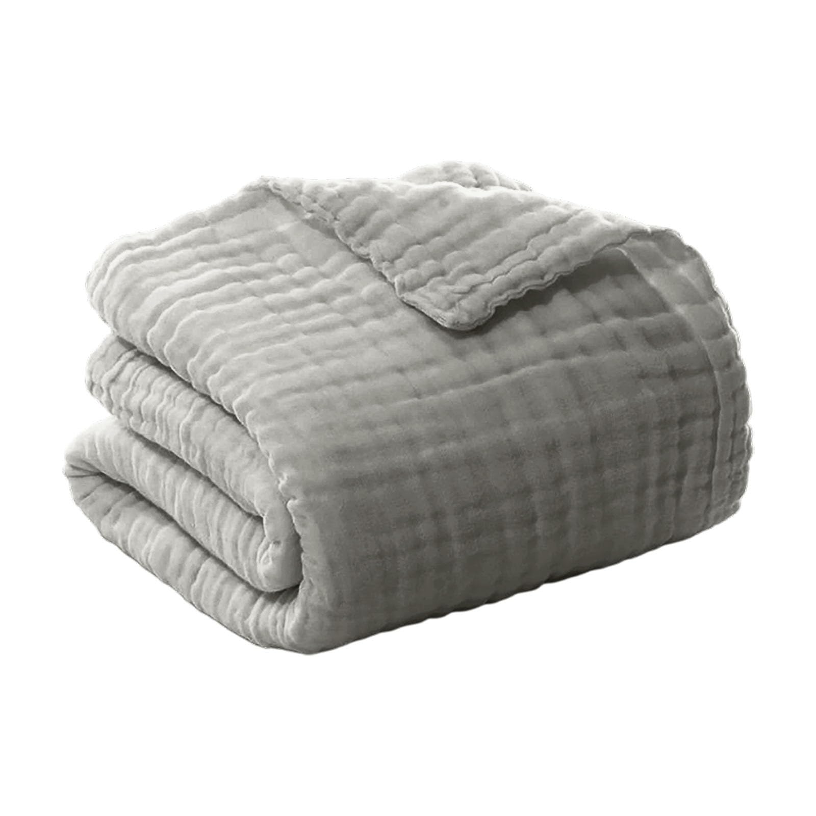 Couverture en mousseline pour adulte en tissu respirant haut de gamme coloris gris