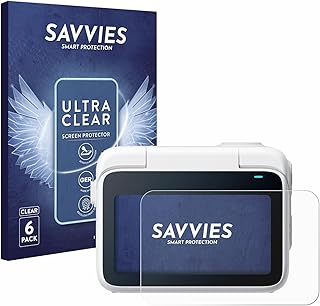 savvies Screen Protector compatible with Insta360 Go 3 Action Cam Protection Film Clear 6-Pack