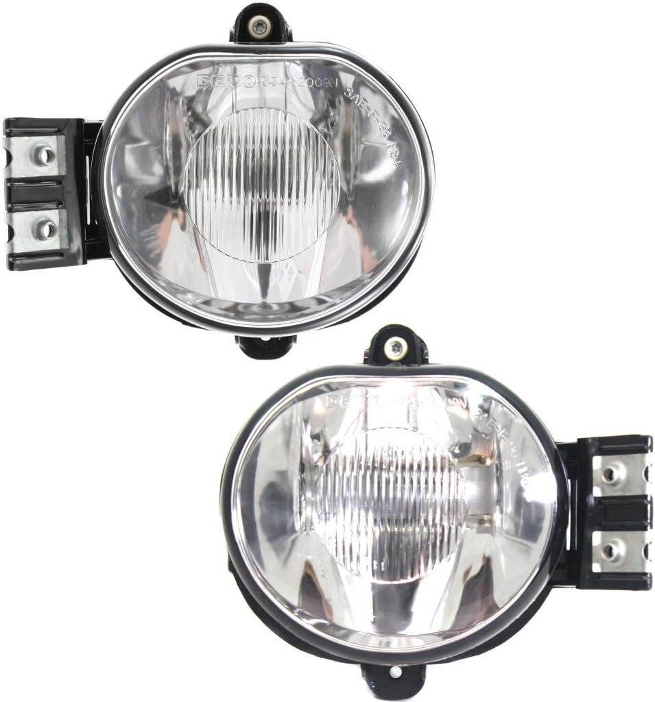 KarParts360 For Dodge Ram 1500/2500/3500/4000 Fog Light 2002-2009 Driver and Passenger Side Pair For CH2592121 | 55077475AE