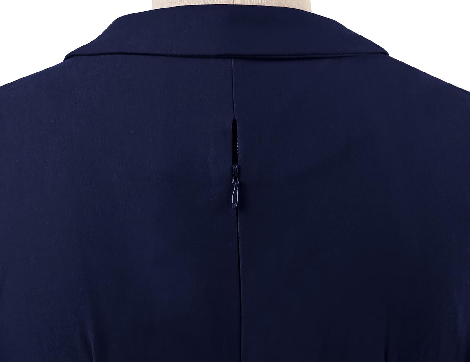 MUXXN Women's Vintage 3/4 Sleeve V Neck Midi Colorblock Business Formal Work Bodycon Pencil Dresses - Image 4