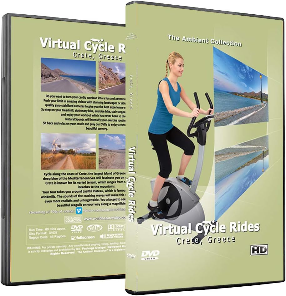 Virtual Cycle Rides DVD - Crete, Greece - for Indoor Cycling, Treadmill ...