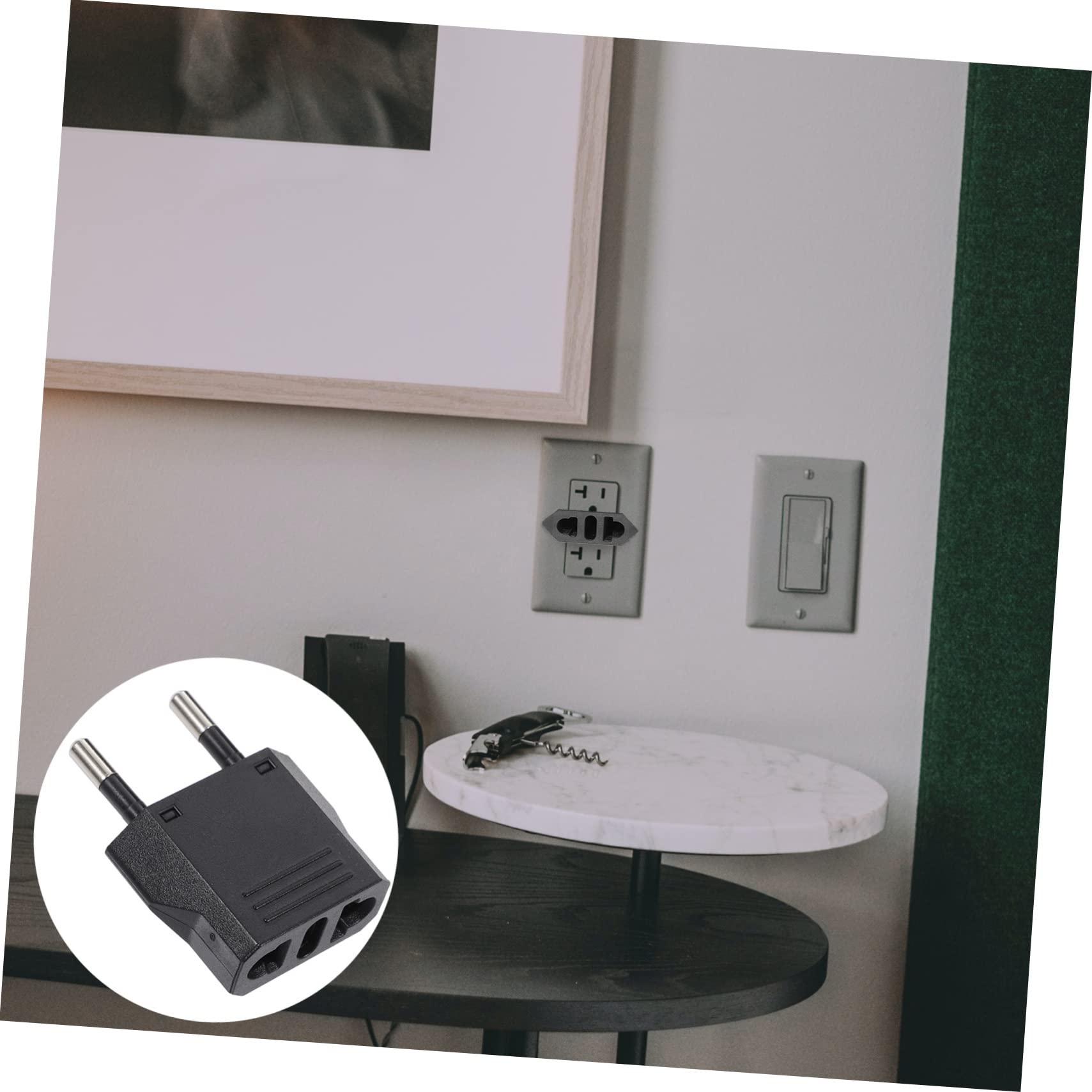 NUOBESTY 5 Set Adattatore Viaggio Us Compatto Per Elettrodomestici Per All Estero E Uffici Internazionali 6 Pezzi*5