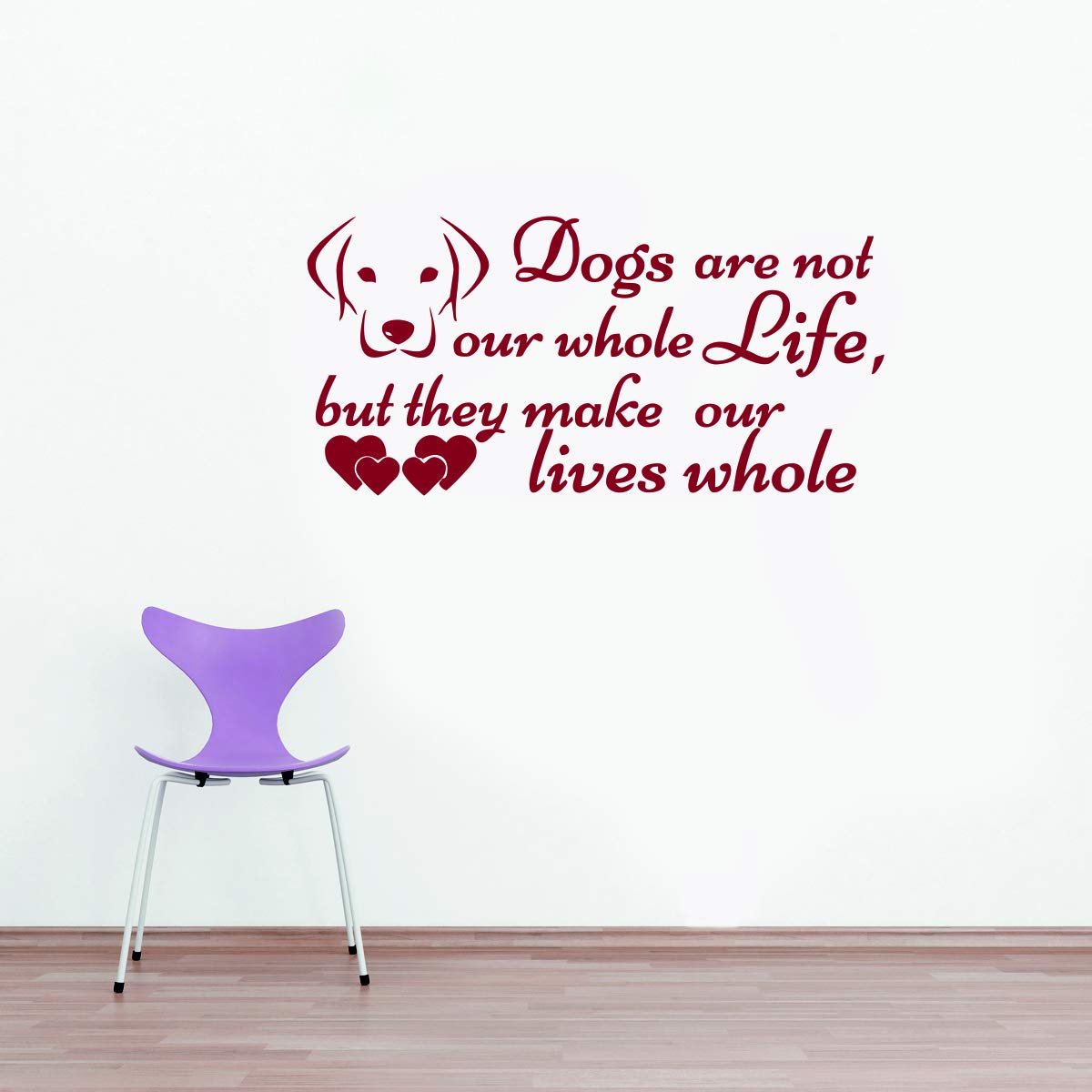 Decor Villa Dogs are not Wall Sticker & Decal (PVC Vinyl,Size -106 cm x 50 cm) (B01HQ7H5MU) Amazon Price History, Amazon Price Tracker