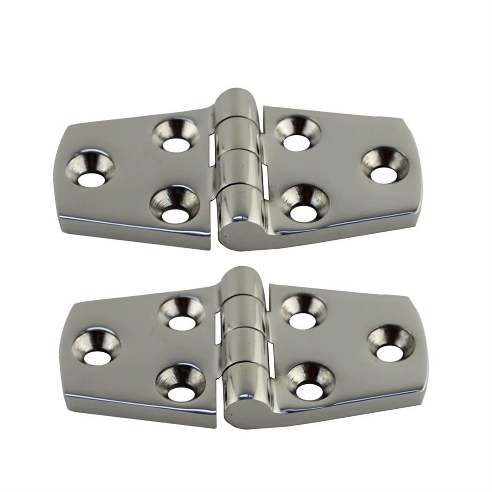 Charnières de porte 2 pièces en acier inoxydable 38X76MM à sangle et 6 trous pour marine