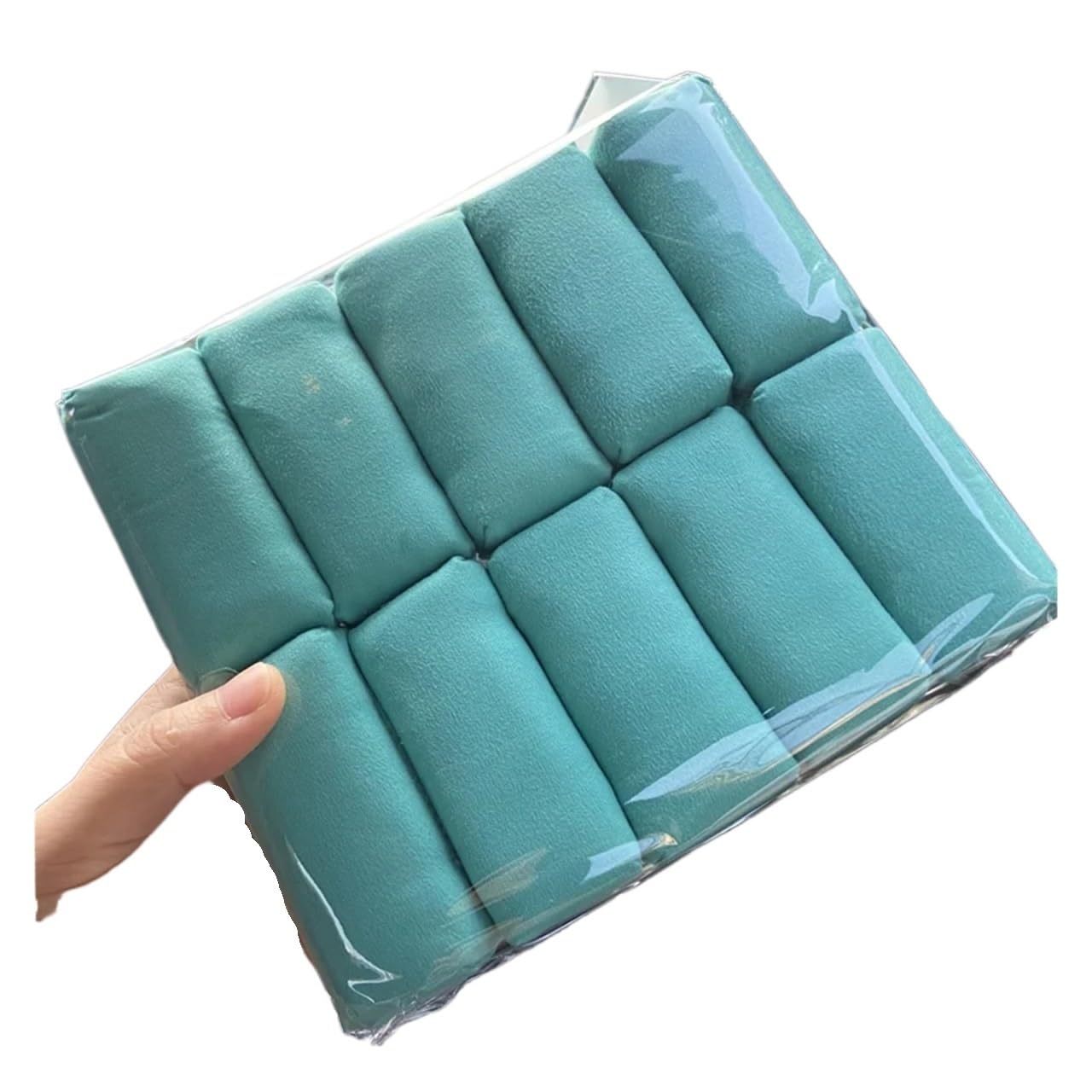 Gąbka zamszowa do czyszczenia samochodów, stosowania z powłoką ceramiczną, lakieru samochodowego, metalu, elementów plastikowych, gumy i szkła(20 PCS Grey)