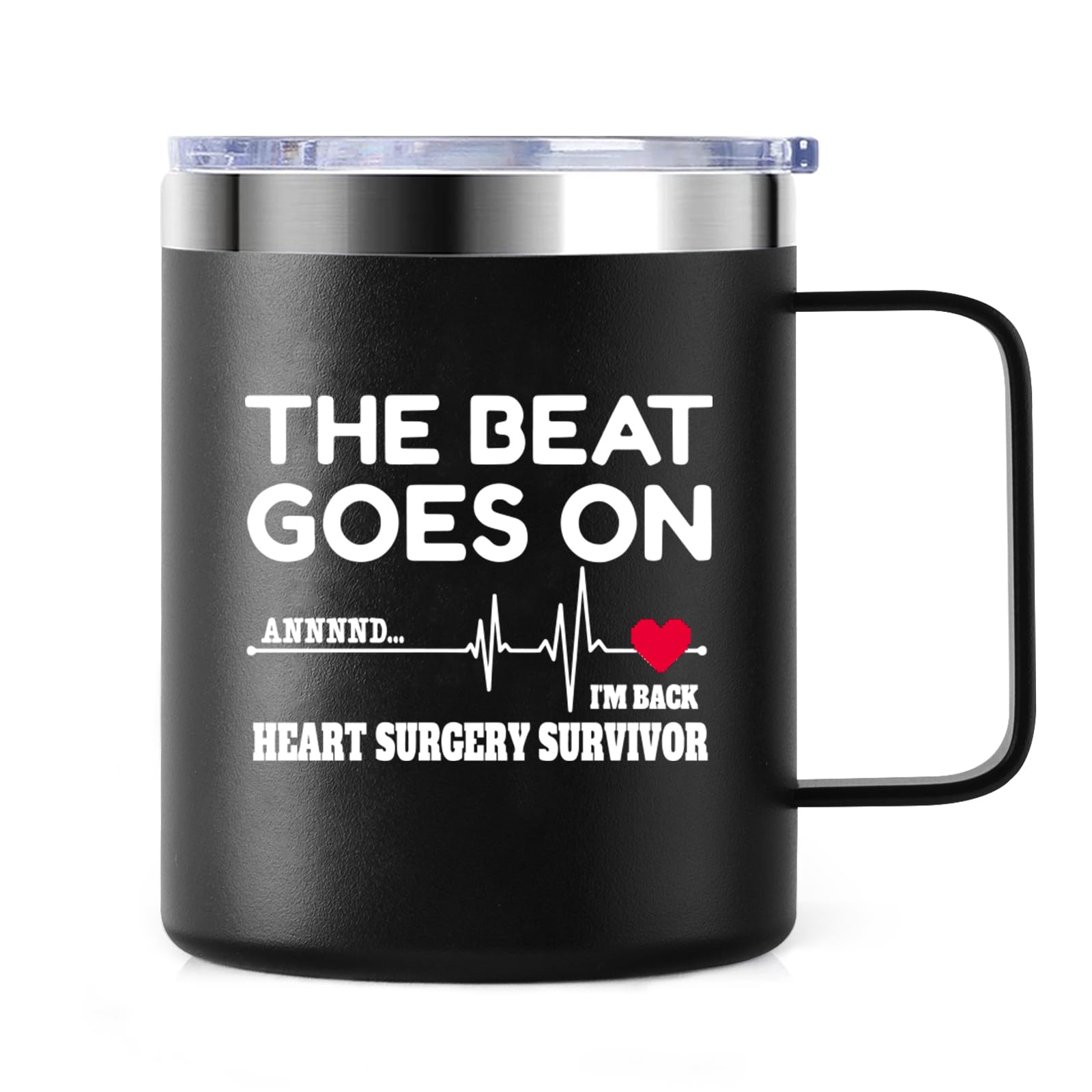 Recovery Gifts Heart Surgery, Heart Attack Survivor Heartbeat for Coronary Artery Patient From Doctor Nurse, Bypass Surgery 12oz Mug, Gifts for Women