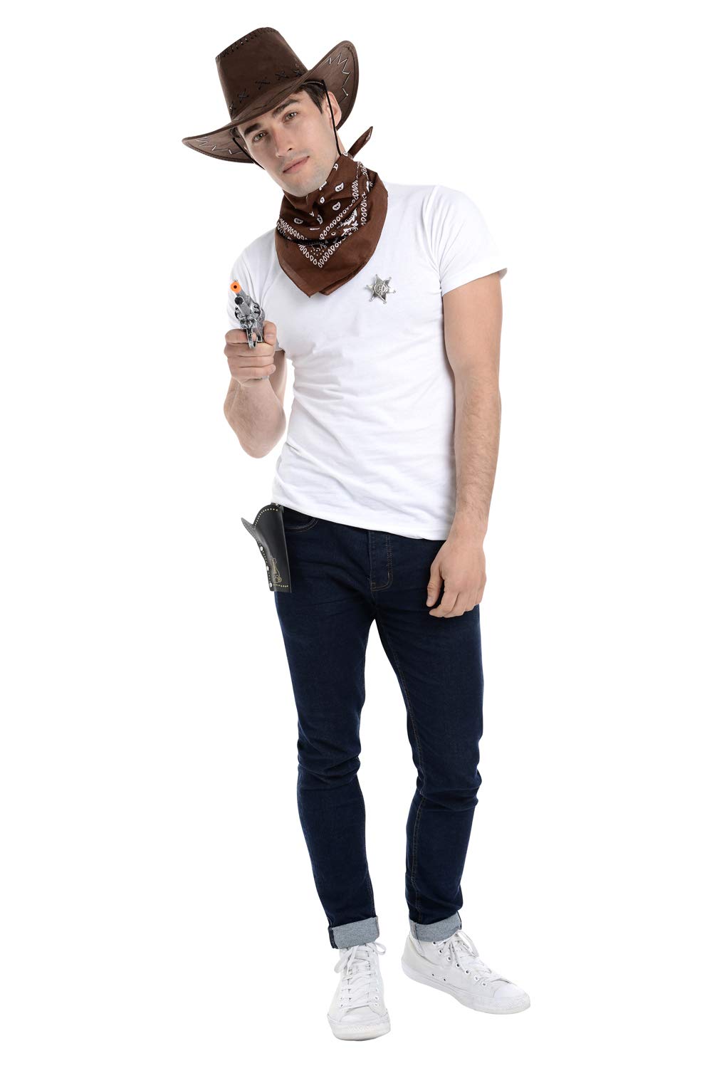 Zac's Alter Ego Fancy Dress Unisex 4 Piece Cowboy Set โ image 1