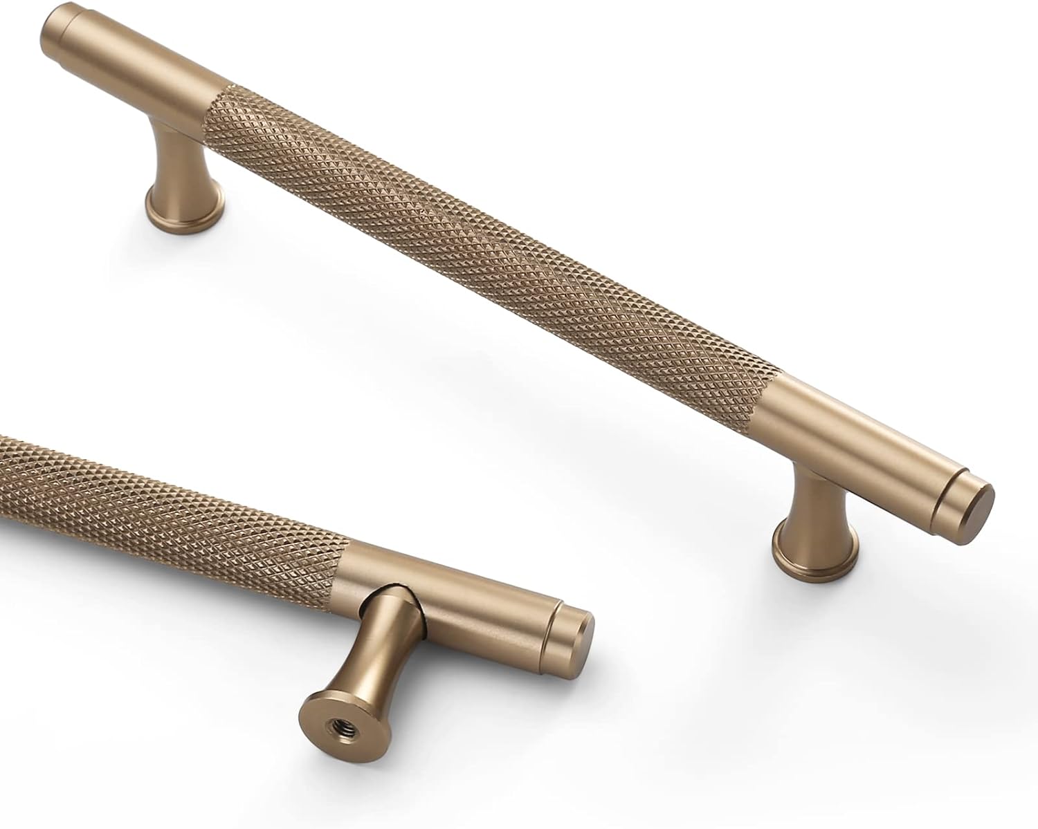 Asidrama 6 Pack 5 Inch(128mm) Knurled Champagne Bronze Kitchen