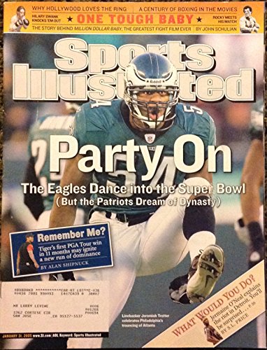 Sports Illustrated January 31, 2005 Jeremiah Trotter/Philadelphia Eagles, Tiger Woods, Jermaine O'Neal on Indiana Pacers/Detroit Pistons Riot Sports Illustrated January 31, 2005 Jeremiah Trotter/Philadelphia Eagles, Tiger Woods, Jermaine O'Neal on Indiana Pacers/Detroit Pistons Riot