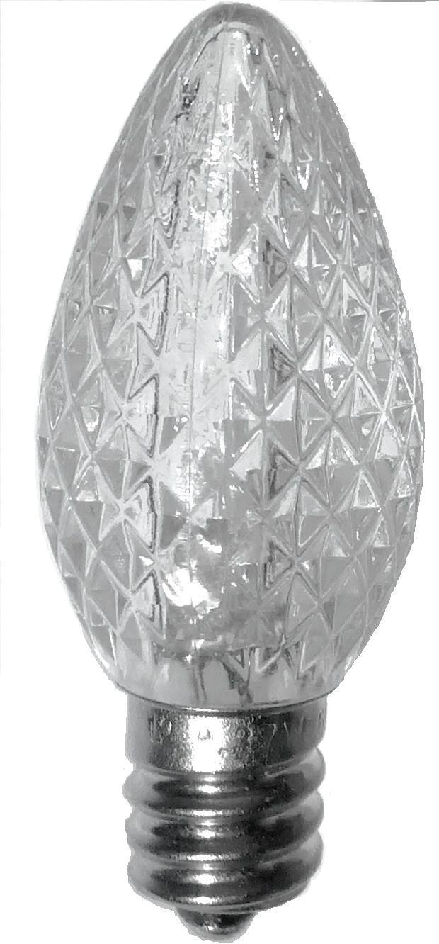 Generic C-7 CW Faceted LED Cool Light Bulb Warm White