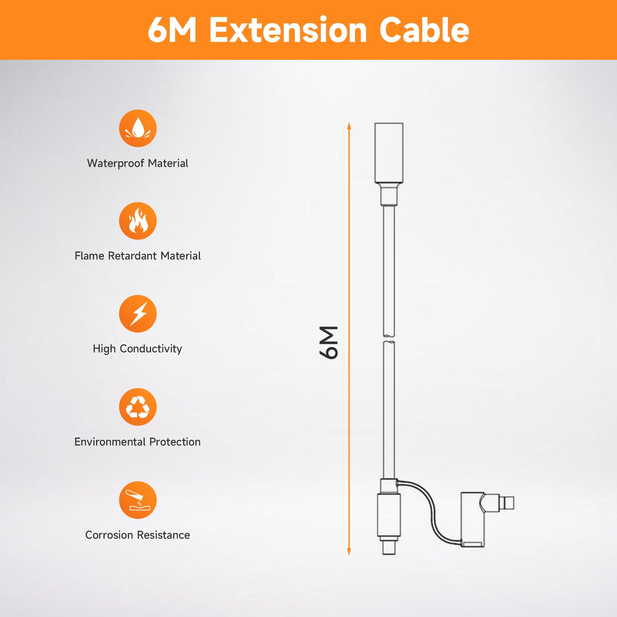8mm DC Verlängerungskabel für Powerstation, 14AWG Solarpanel Kabel DC7909 auf DC8020, Kompatibel mit Jackery, BLUETTI, Anker, ECOFLOW, Westinghouse Solargeneratoren