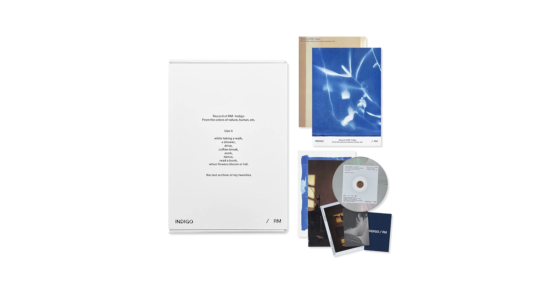 RM - RM of BTS - [Indigo] (Book Edition) Outer Box + Book +