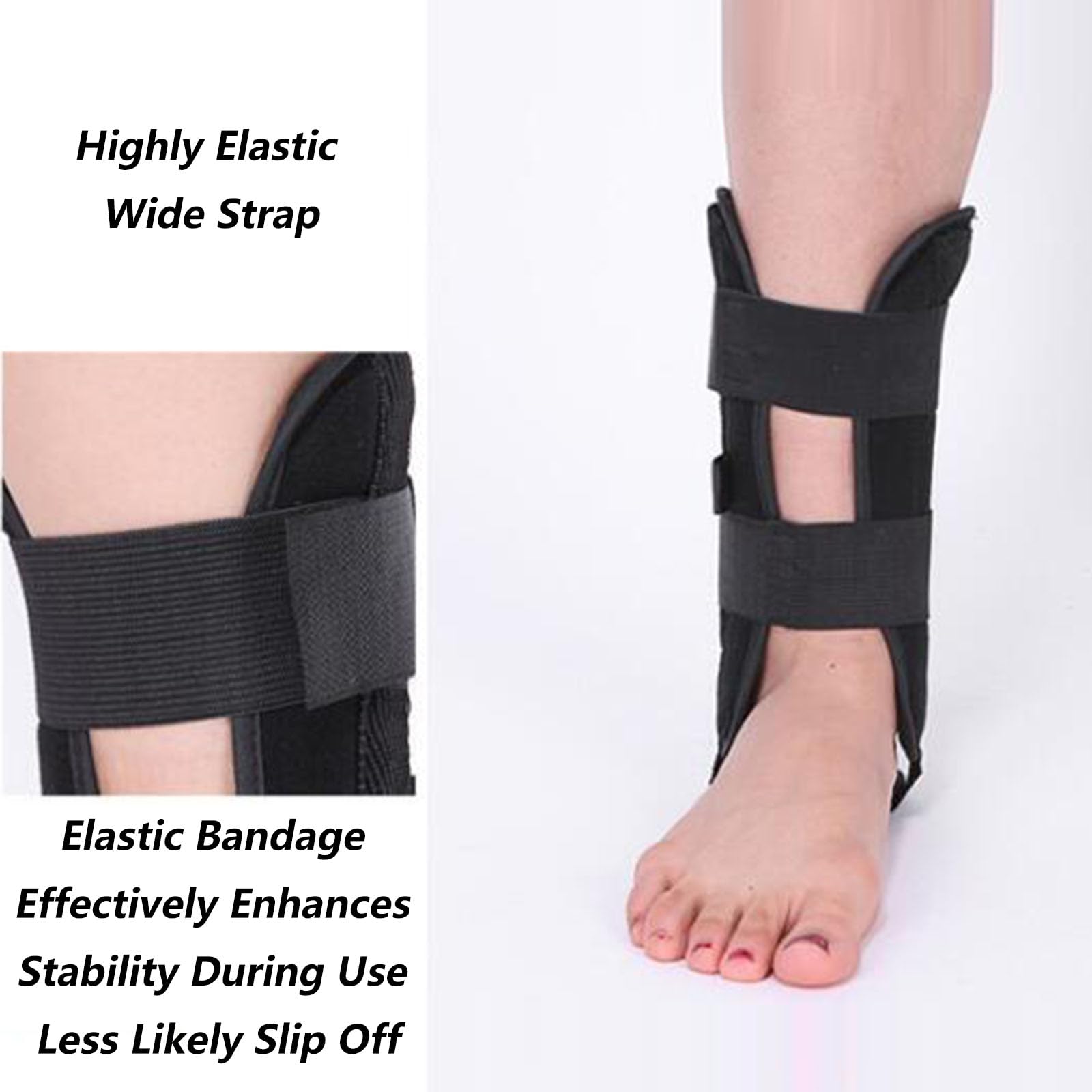 Genérico Tobillera de Soporte Ajustable, Transpirable, Talla L