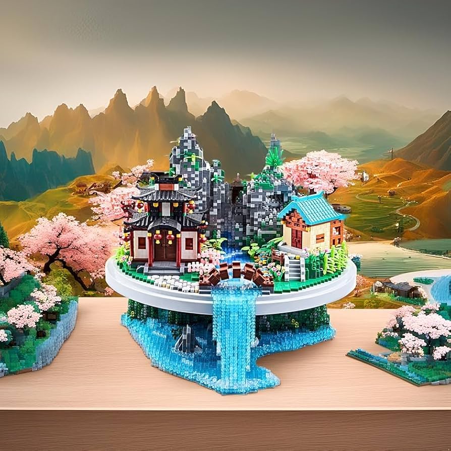 Amazon.com: 7626 PCS Micro Building Blocks Set Chinese Peachtree
