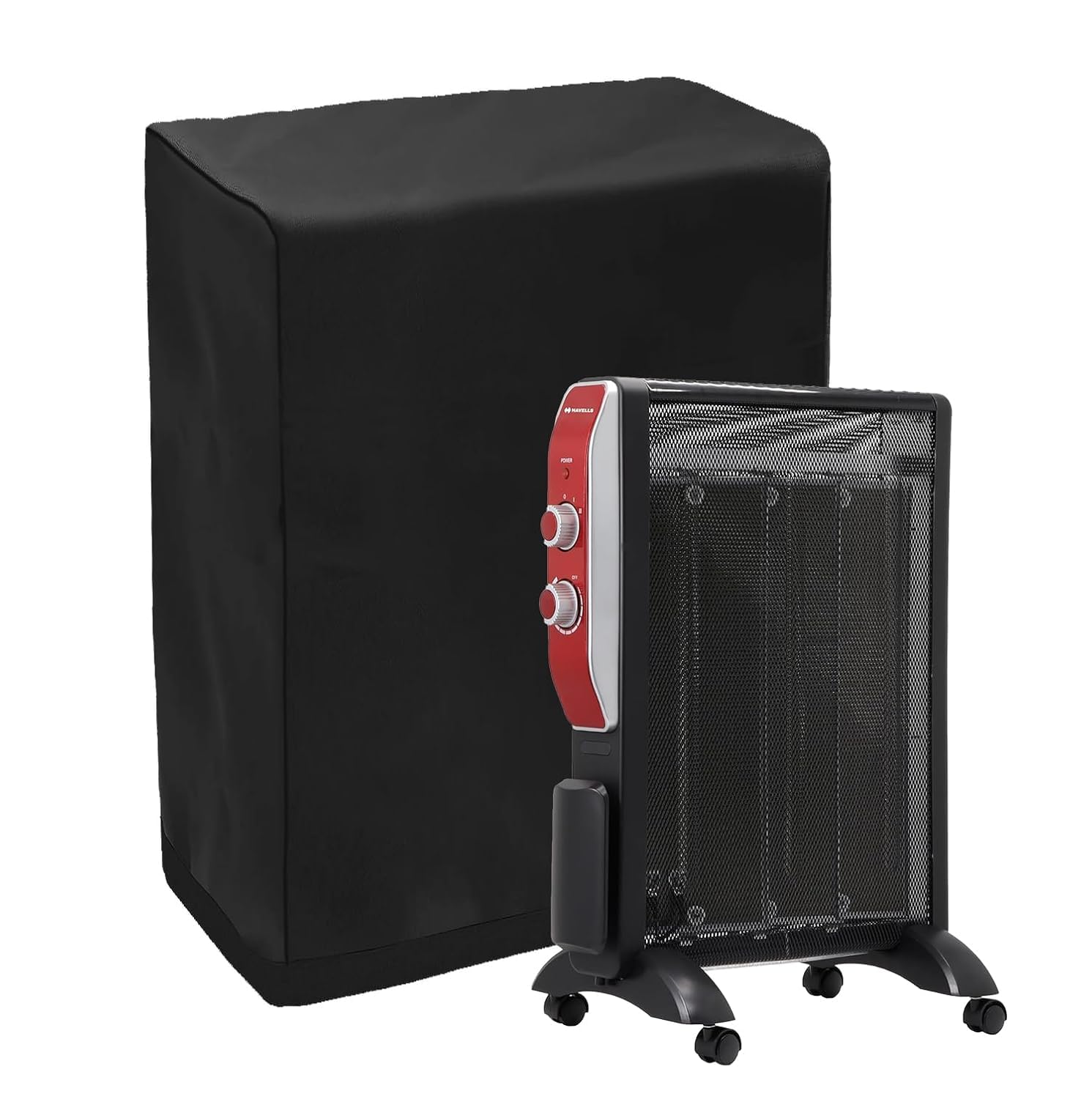 Electric Room Heater Cover | Electric Dustproof Room Heater Cover | Electric Heater cover | Nylon Material | Black-image-21